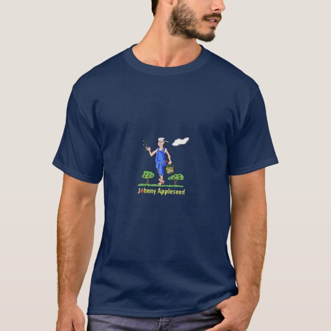 Johnny Appleseed Apple Tree Seed Orchard Nursery T-Shirt (Front)