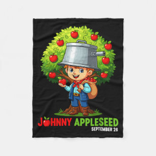 Johnny Appleseed Day September 26  Fleece Blanket