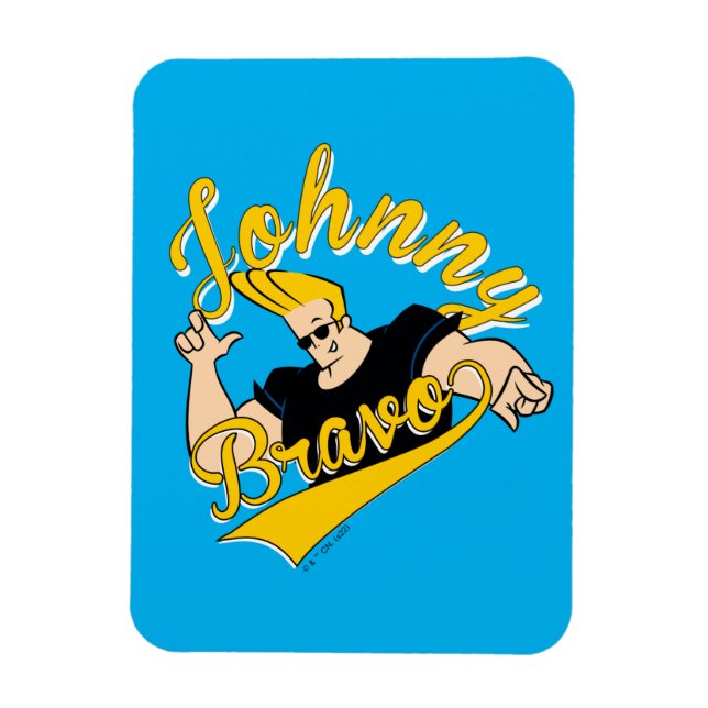 Johnny Bravo Athletic Graphic Magnet (Vertical)