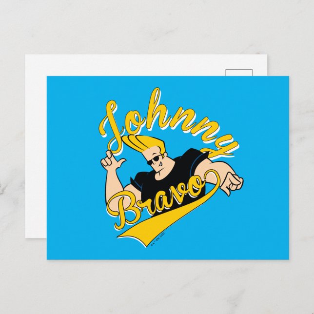 Johnny Bravo Athletic Graphic Postcard (Front/Back)