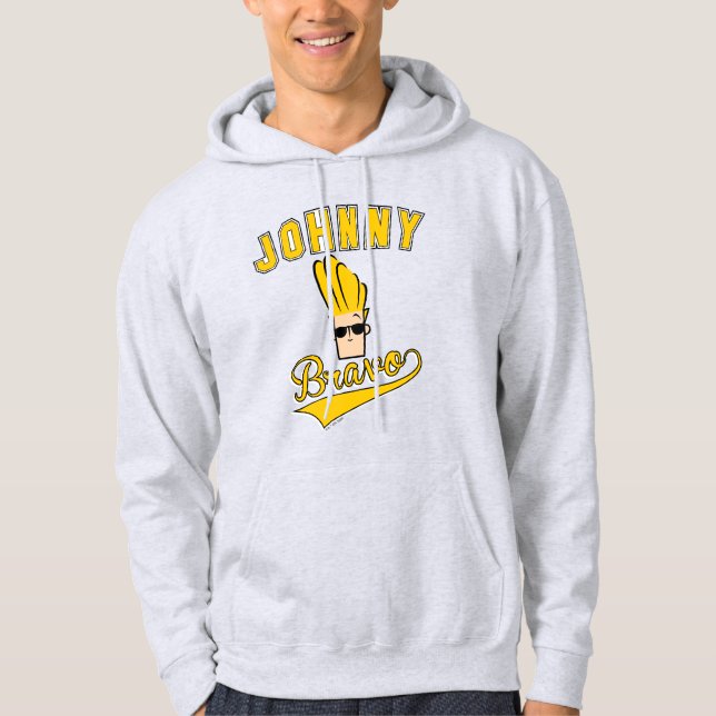 Johnny Bravo Collegiate Graphic Hoodie (Front)