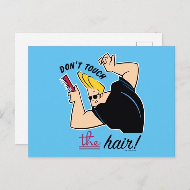 Johnny Bravo Comb - Don't Touch The Hair! Postcard (Front/Back)