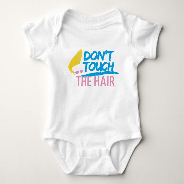 Johnny Bravo - Don't Touch The Hair Graphic Baby Bodysuit (Front)