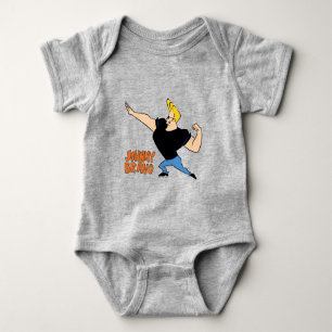 Johnny Bravo Flexing Baby Bodysuit