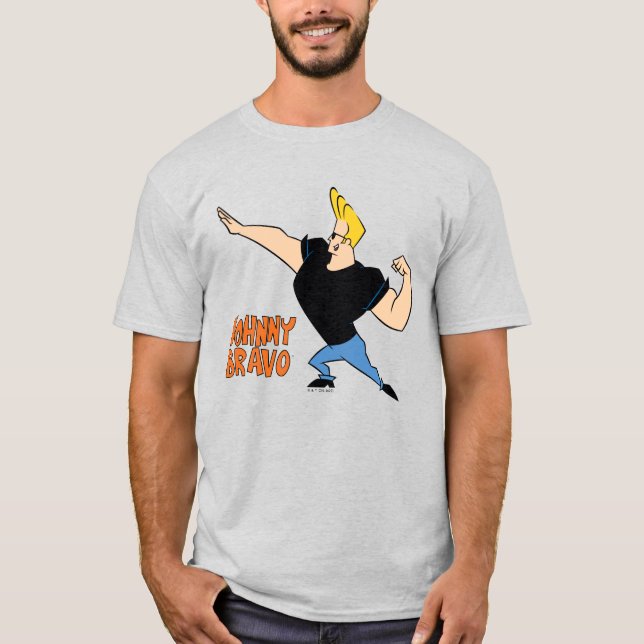 Johnny Bravo Flexing T-Shirt (Front)