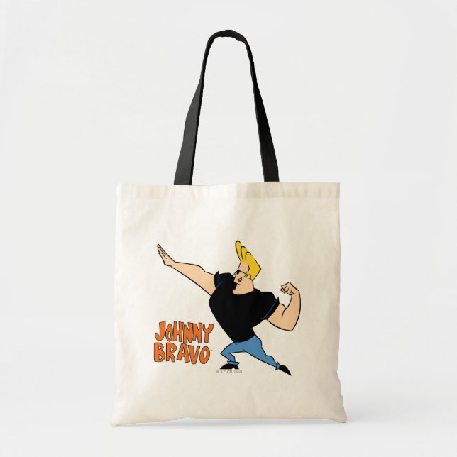 Johnny Bravo Flexing Tote Bag (Front)