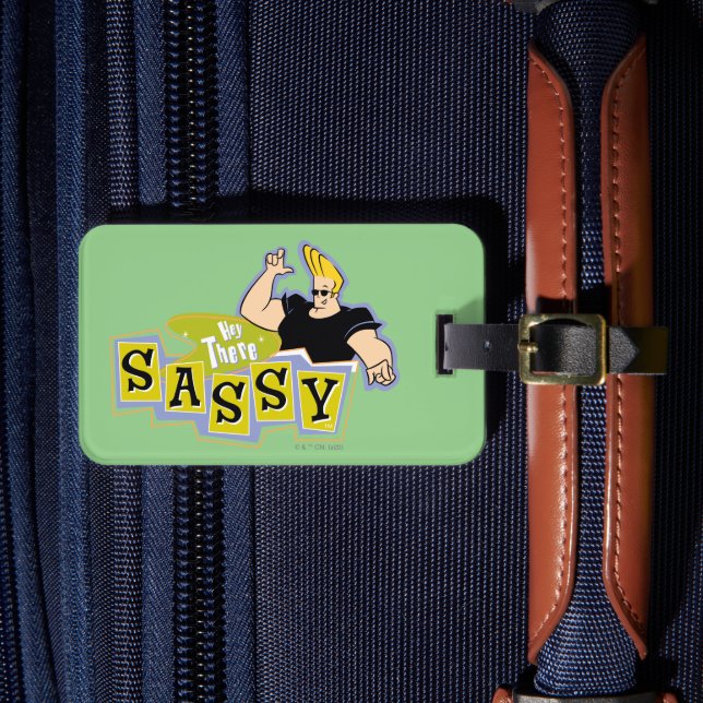 Johnny Bravo - Hey There Sassy Luggage Tag (Front Insitu 4)
