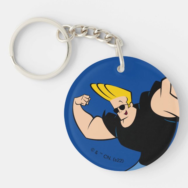 Johnny Bravo Iconic Pose Key Ring (Front)