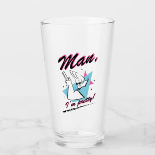 Johnny Bravo - Man I'm Pretty Retro Graphic Glass