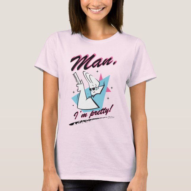 Johnny Bravo - Man I'm Pretty Retro Graphic T-Shirt (Front)