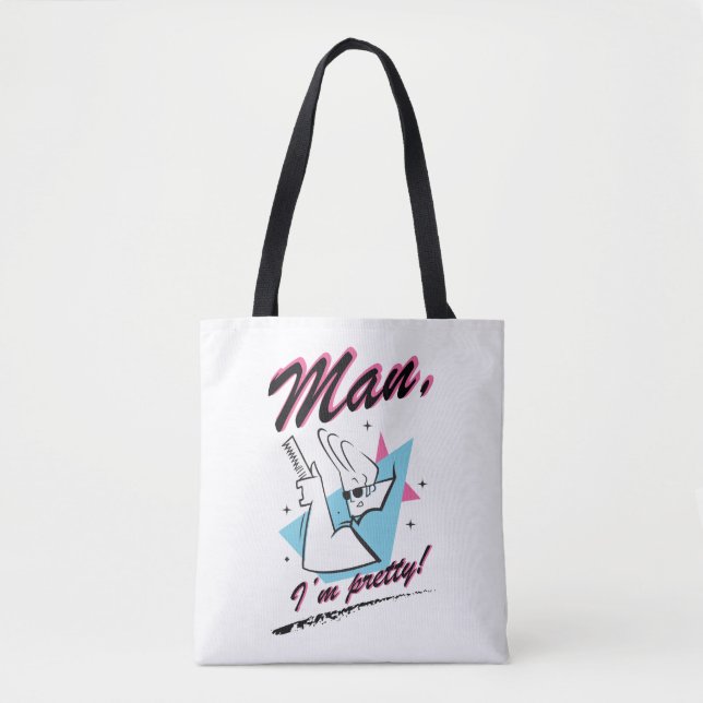 Johnny Bravo - Man I'm Pretty Retro Graphic Tote Bag (Front)