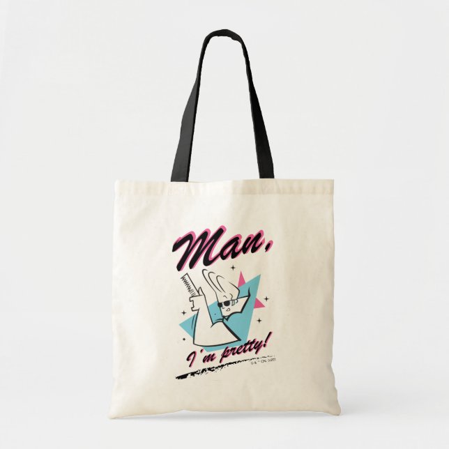 Johnny Bravo - Man I'm Pretty Retro Graphic Tote Bag (Front)