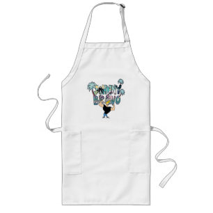 Johnny Bravo Palm Tree Name Long Apron