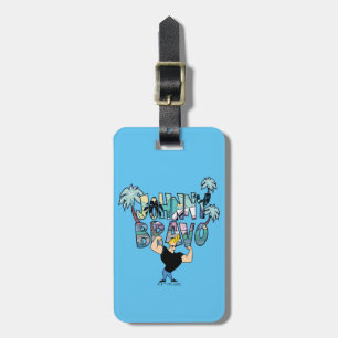 Johnny Bravo Palm Tree Name Luggage Tag