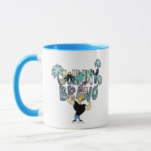 Johnny Bravo Palm Tree Name Mug
