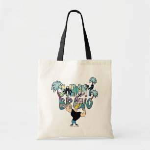 Johnny Bravo Palm Tree Name Tote Bag