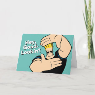Johnny Bravo Picture Frame Pose Card