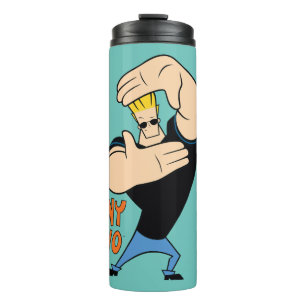 Johnny Bravo Picture Frame Pose Thermal Tumbler