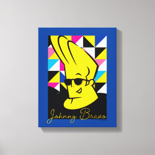 Johnny Bravo Pop Art Graphic Canvas Print