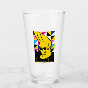 Johnny Bravo Pop Art Graphic Glass