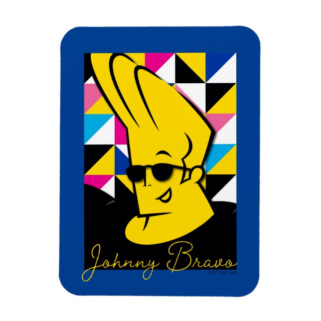 Johnny Bravo Pop Art Graphic Magnet (Vertical)
