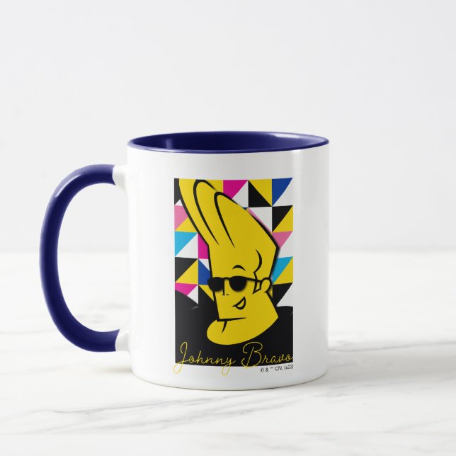 Johnny Bravo Pop Art Graphic Mug (Left)