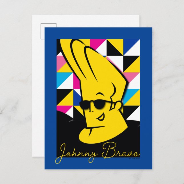 Johnny Bravo Pop Art Graphic Postcard (Front/Back)