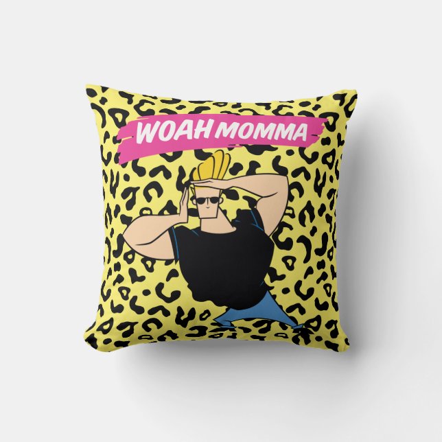 Johnny Bravo - Woah Momma Cushion (Front)