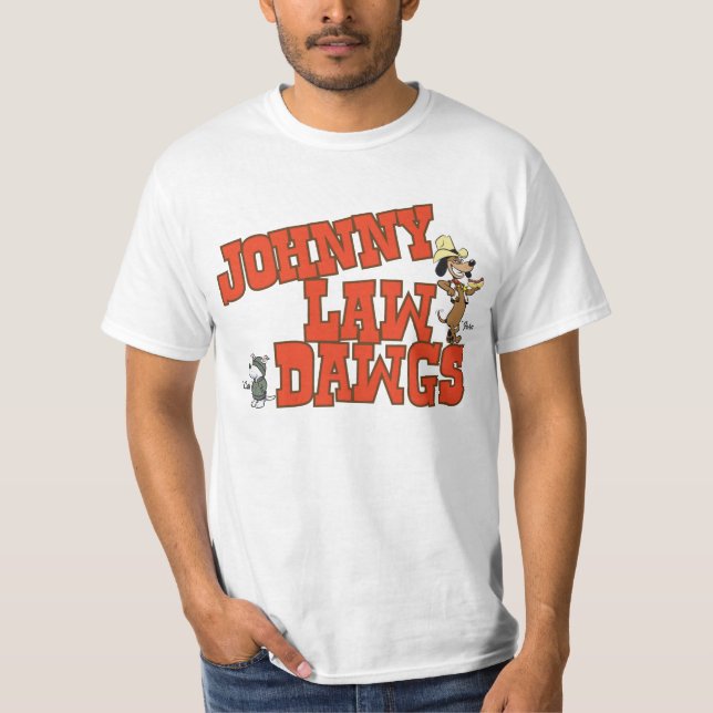 Johnny Law Dawgs T shirt Men's (Front)