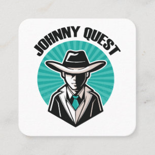 Johnny Quest Square Business Card