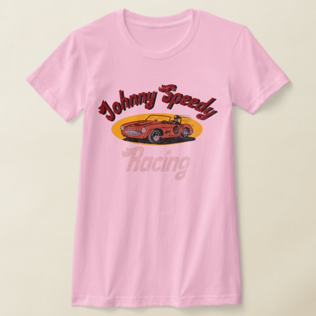 Johnny speedy racing distressed vintage T-Shirt (Laydown)