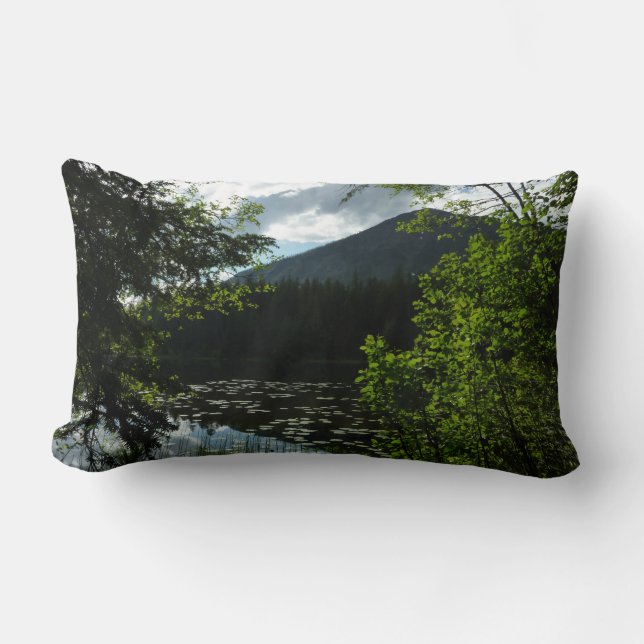 Johns Lake I at Glacier National Park Lumbar Cushion (Front)