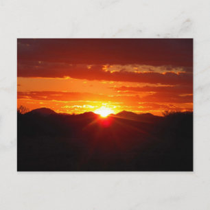 John's Sunset As I Cleaned Garage- Postcard