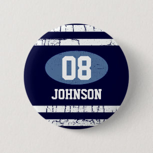 Johnson 08 personalised sport theme 6 cm round badge