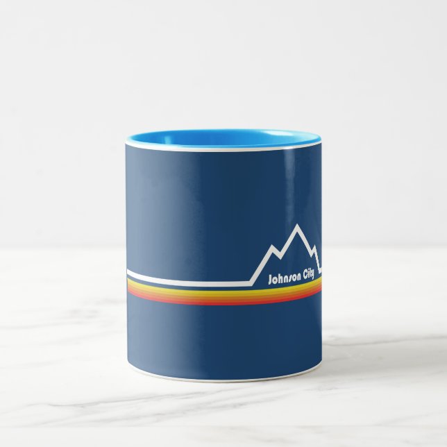 Johnson City Tennessee Two-Tone Coffee Mug (Center)