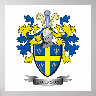 Johnson Coat of Arms Poster