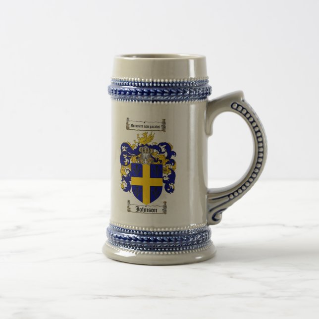 Johnson Coat of Arms Stein / Johnson Crest Stein (Right)