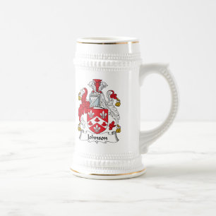 Johnson Family Crest Beer Stein