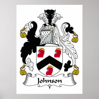 Johnson Family Crest Poster