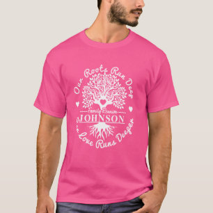 Johnson Family Reunion Our Roots Run Deep Family T T-Shirt