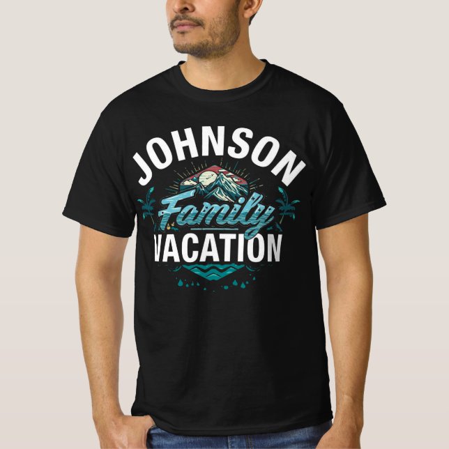 Johnson Family Vacation Matching Travel T-Shirt (Front)