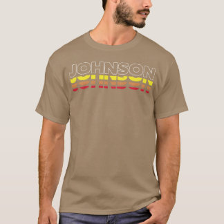 Johnson First Name Funny Vintage Sunset Johnson vi T-Shirt