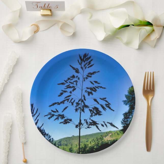 Johnson Grass Paper Plate (Wedding)