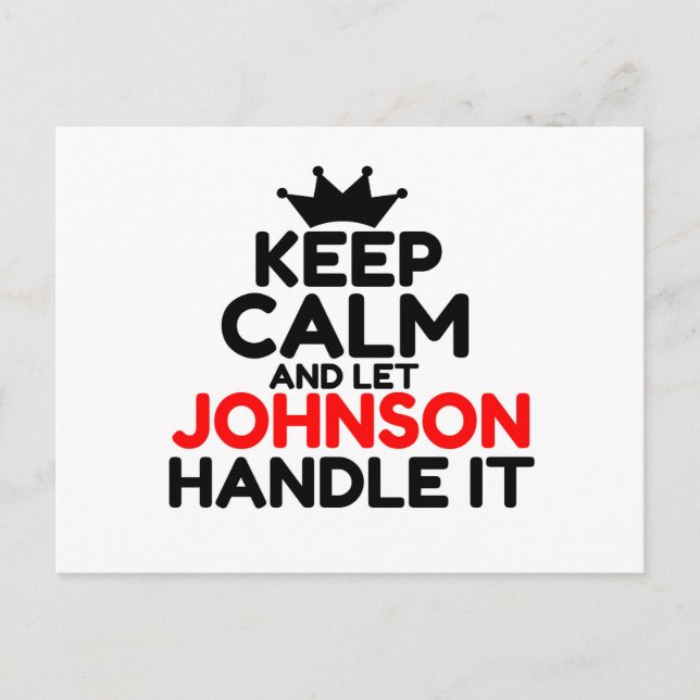 JOHNSON POSTCARD (Front)