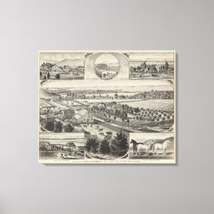 Johnson residence, Pottawatomie County, Kansas Canvas Print