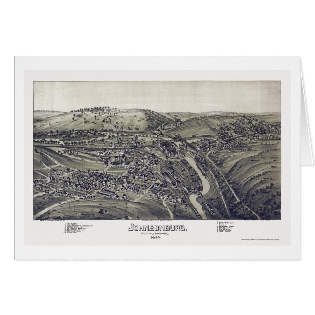Johnsonburg, PA Panoramic Map - 1895 (Front Horizontal)