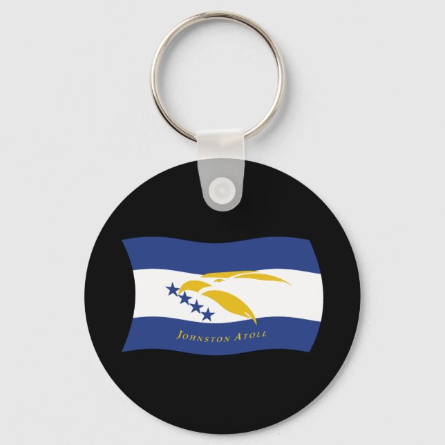Johnston Atoll Flag Keychain (Front)