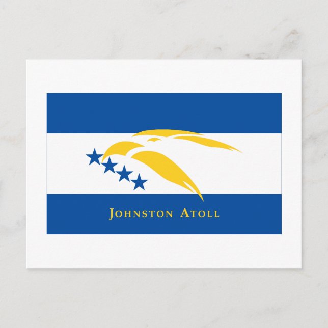Johnston Atoll Flag Postcard (Front)