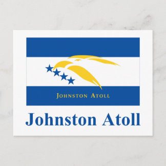 Johnston Atoll Flag with Name Postcard