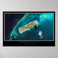 Johnston Atoll From Space Satellite Map